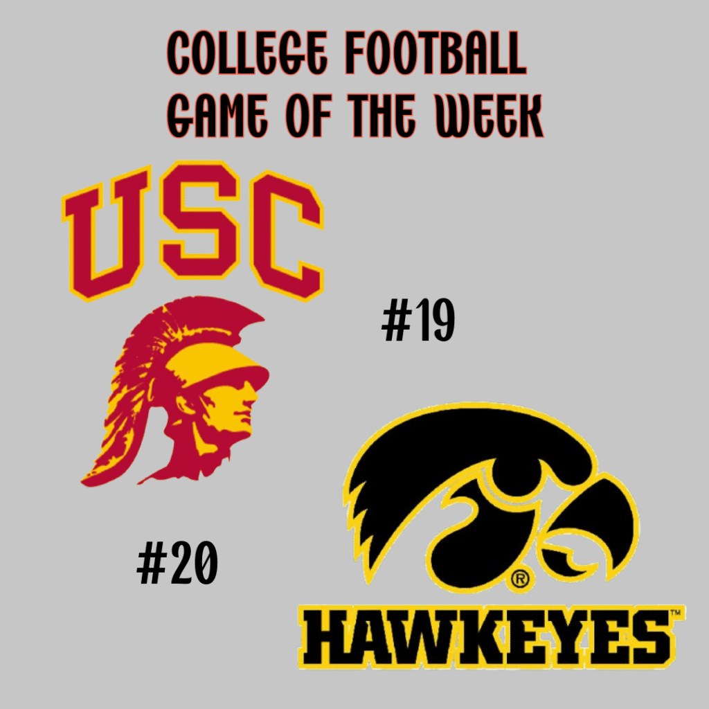 COLLEGE FOOTBALL GAME OF THE WEEK: USC VS. IOWA GAME NOTES
