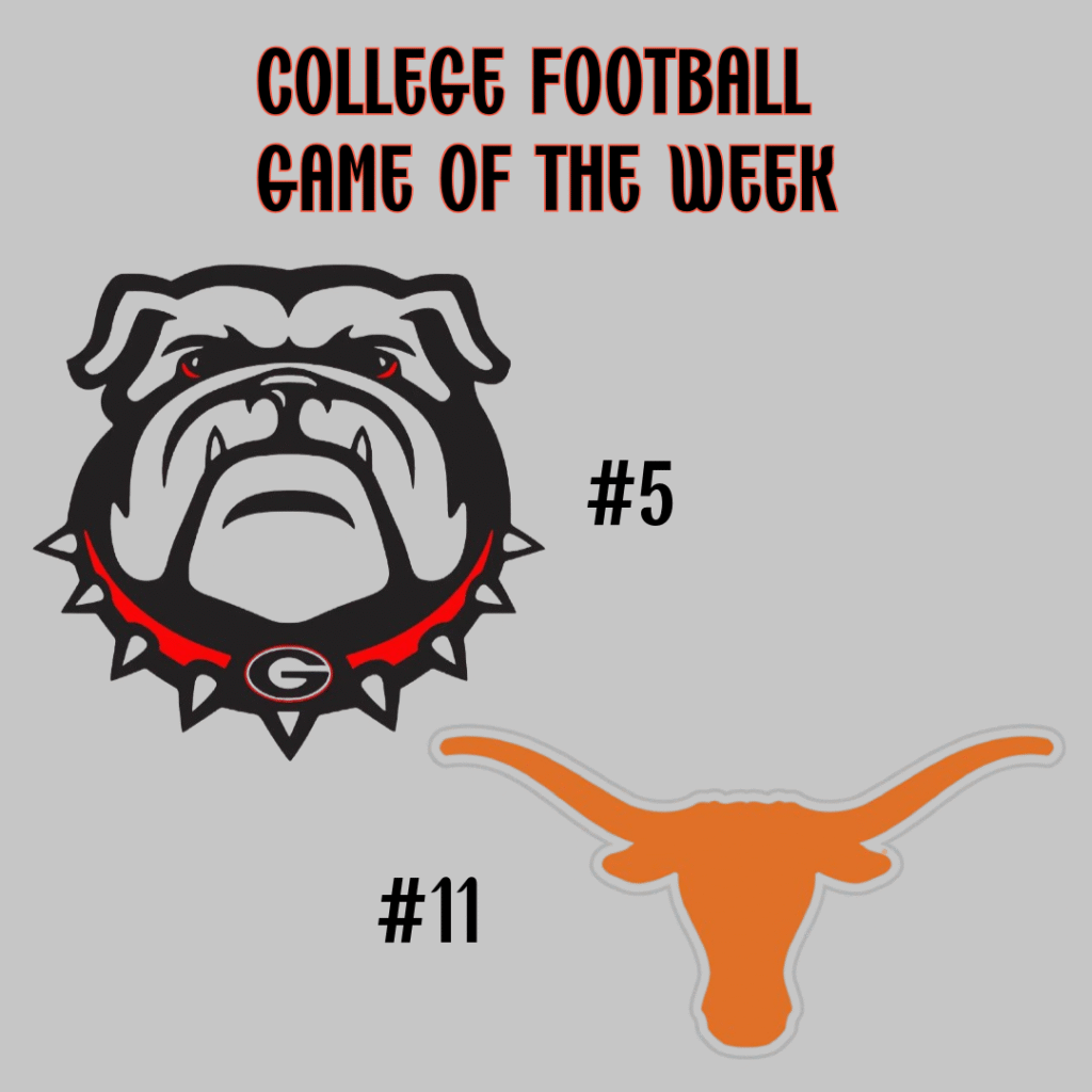 COLLEGE FOOTBALL GAME OF THE WEEK: GEORGIA AT TEXAS